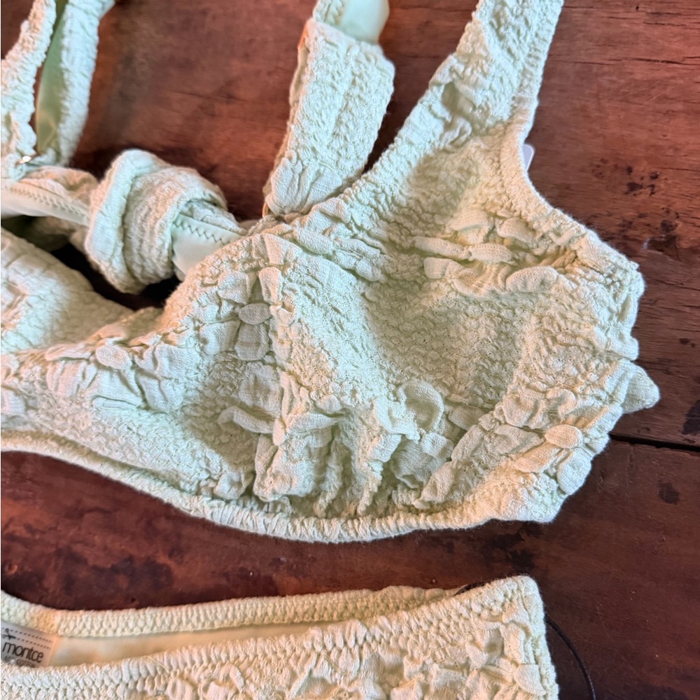 MONTCE SWIM Lulu green bikini set size M - Picture 3 of 5